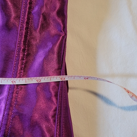 New In Bag Gorgeous Metallic Purple Corset - Picture 2 of 8